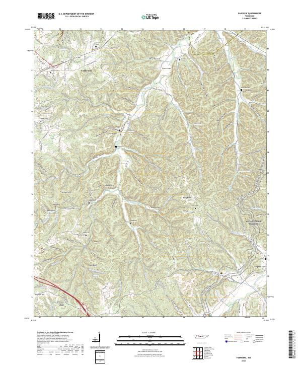 Fairview, TN — USGS 7.5-minute topo (2022)