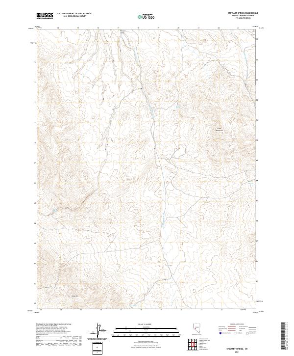 Stewart Spring, NV — USGS 7.5-minute topo (2021)