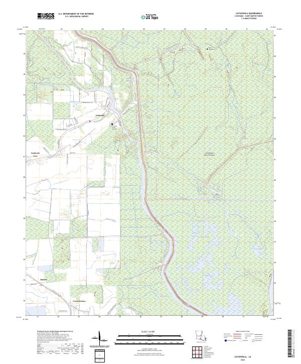 Catahoula, LA — USGS 7.5-minute topo (2024)