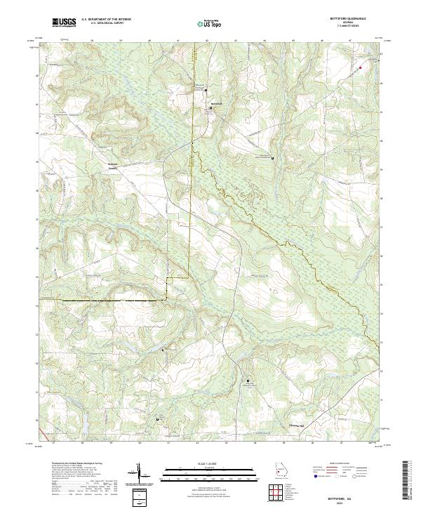 Bottsford, GA — USGS 7.5-minute topo (2024)