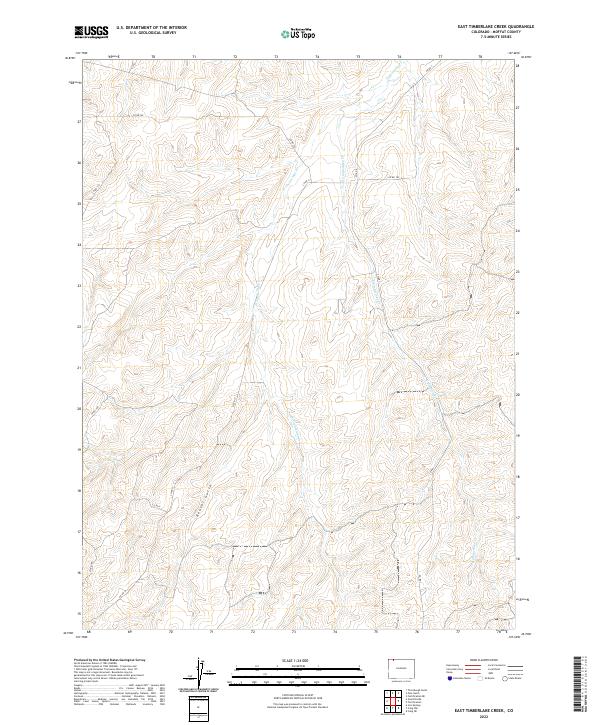 East Timberlake Creek, CO — USGS 7.5-minute topo (2022)