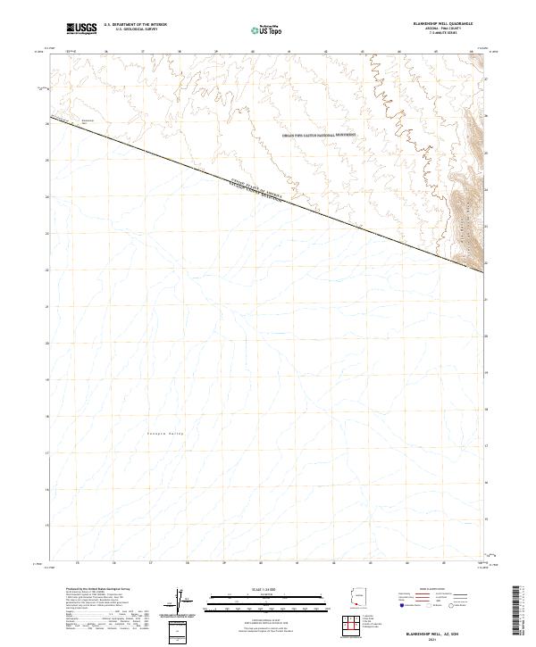 Blankenship Well, AZ,SON, US — USGS 7.5-minute topo (2021)