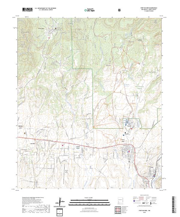 Fort Bayard, NM — USGS 7.5-minute topo (2023)