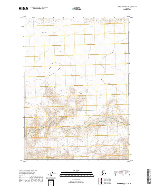 Bering Glacier C-6 SE, AK — USGS 7.5-minute topo (2024)