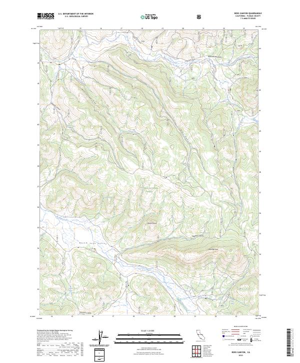 Ross Canyon, CA — USGS 7.5-minute topo (2023)
