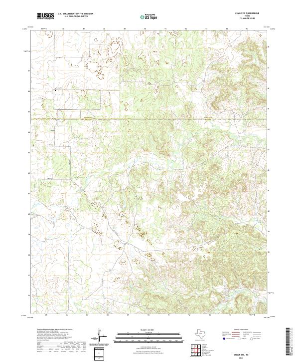 Chalk SW, TX — USGS 7.5-minute topo (2022)