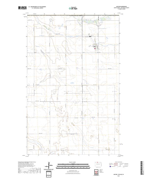 Antler, ND-MB-SK — USGS 7.5-minute topo (2024)