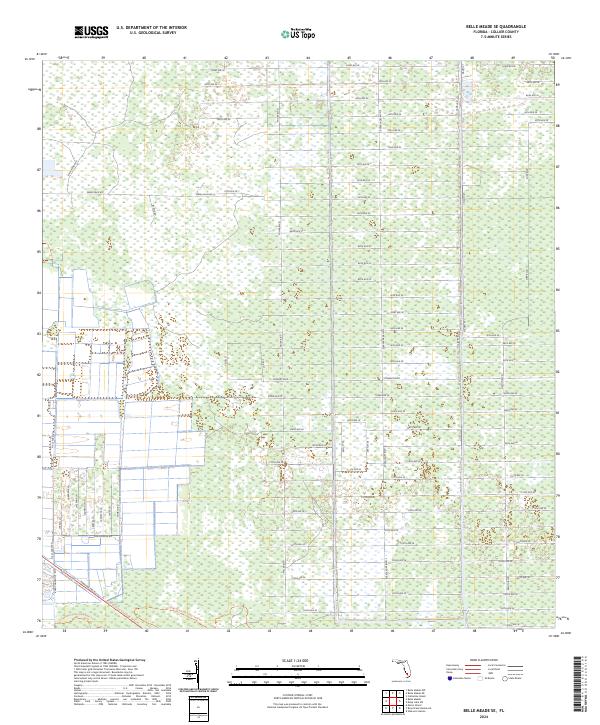Belle Meade SE, FL — USGS 7.5-minute topo (2024)