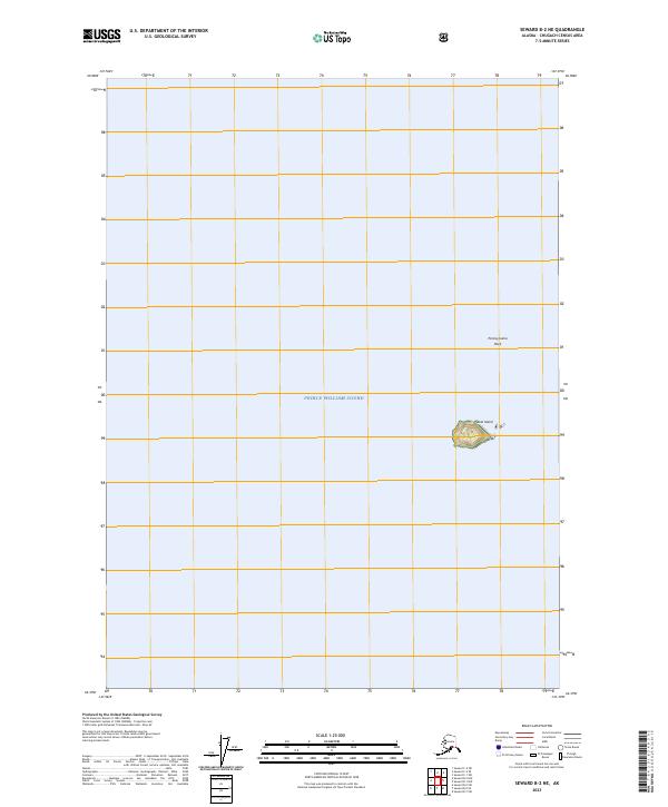 Seward B-2 NE, AK — USGS 7.5-minute topo (2023)