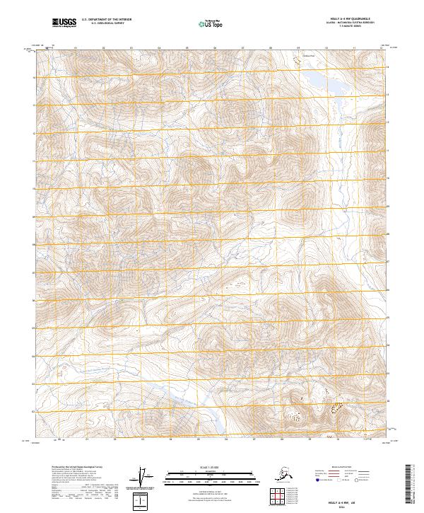 Healy A-4 NW, AK — USGS 7.5-minute topo (2024)