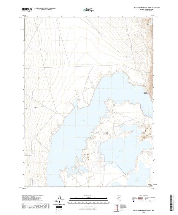 Rye Patch Reservoir North, NV — USGS 7.5-minute topo (2021)