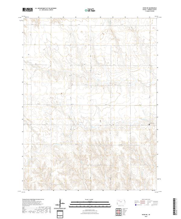 Hoxie NE, KS — USGS 7.5-minute topo (2022)
