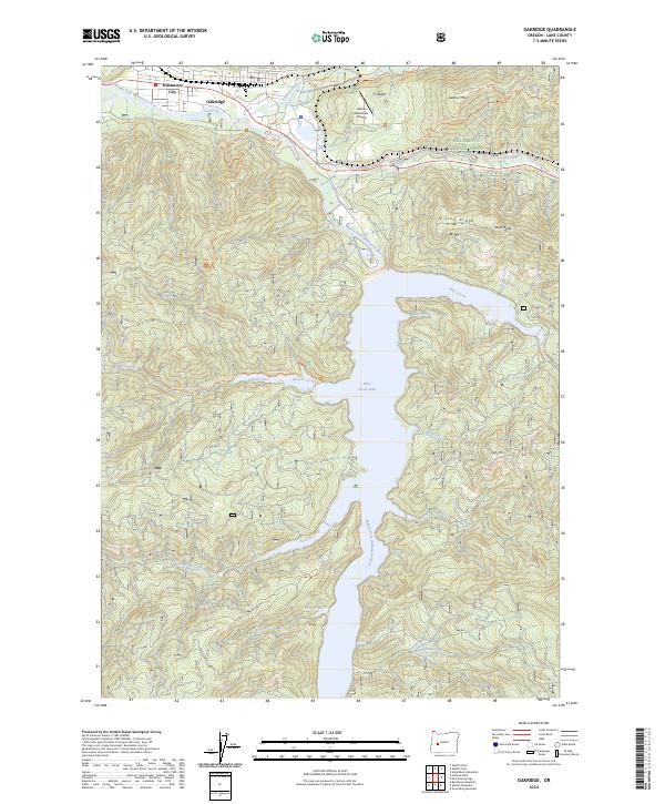 Oakridge, OR — USGS 7.5-minute topo (2024)