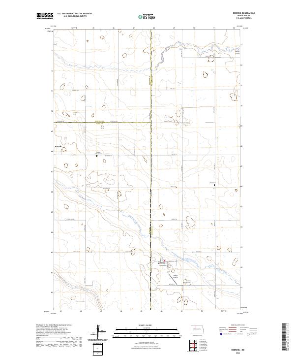Deering, ND — USGS 7.5-minute topo (2024)