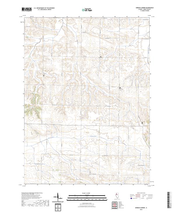 German Corner, IL — USGS 7.5-minute topo (2024)