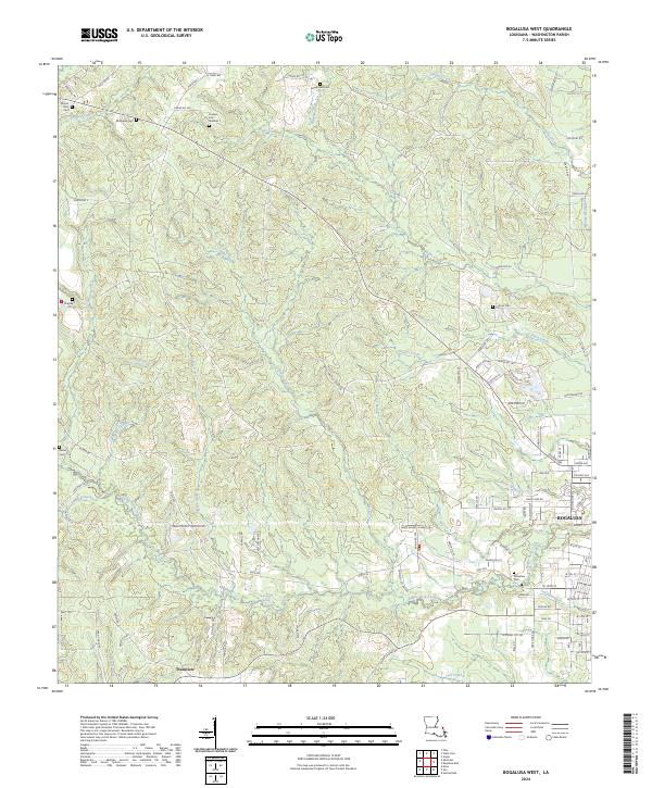 Bogalusa West, LA — USGS 7.5-minute topo (2024)