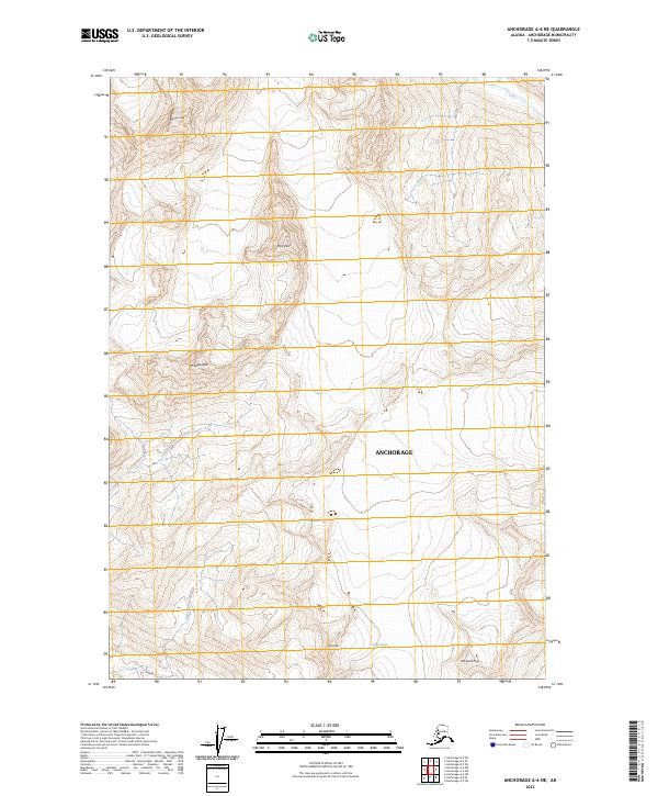 Anchorage A-6 NE, AK — USGS 7.5-minute topo (2023)