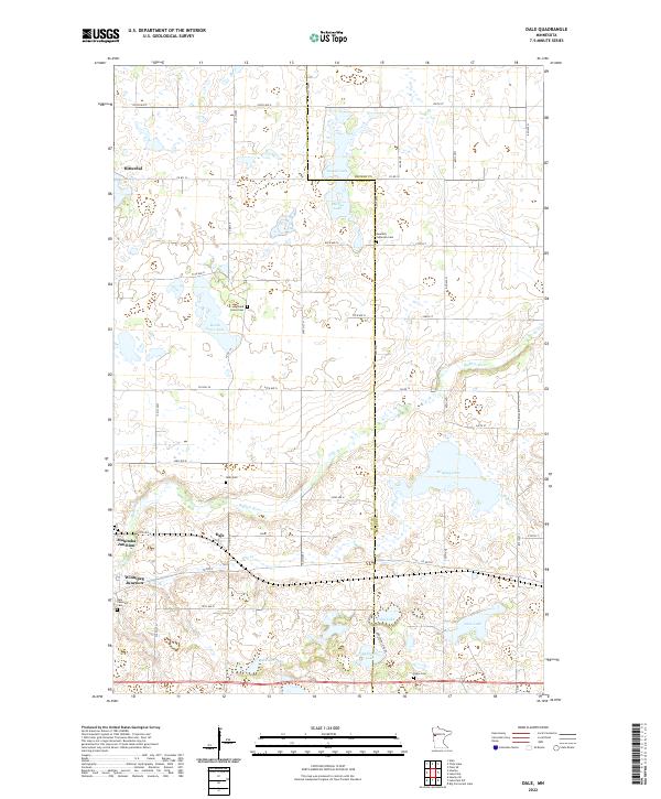 Dale, MN — USGS 7.5-minute topo (2022)