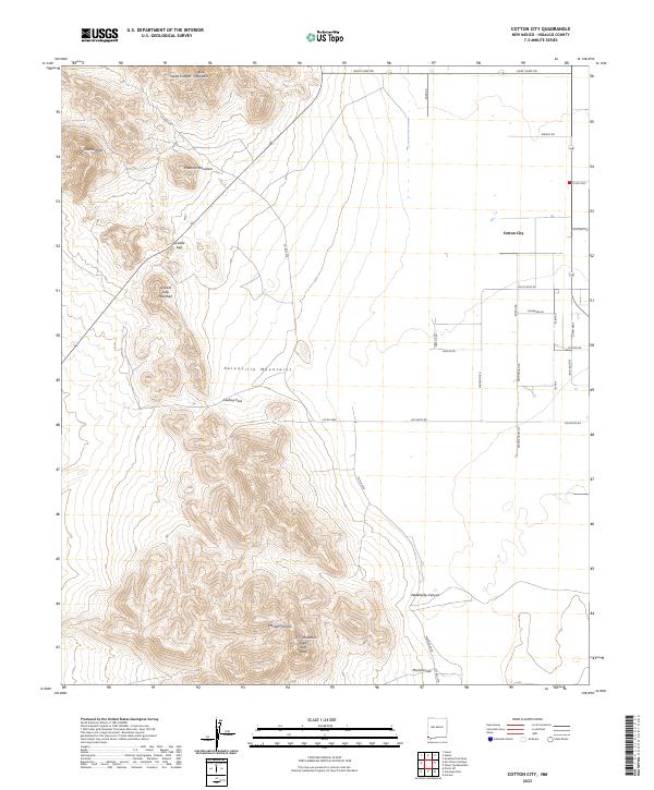 Cotton City, NM — USGS 7.5-minute topo (2023)