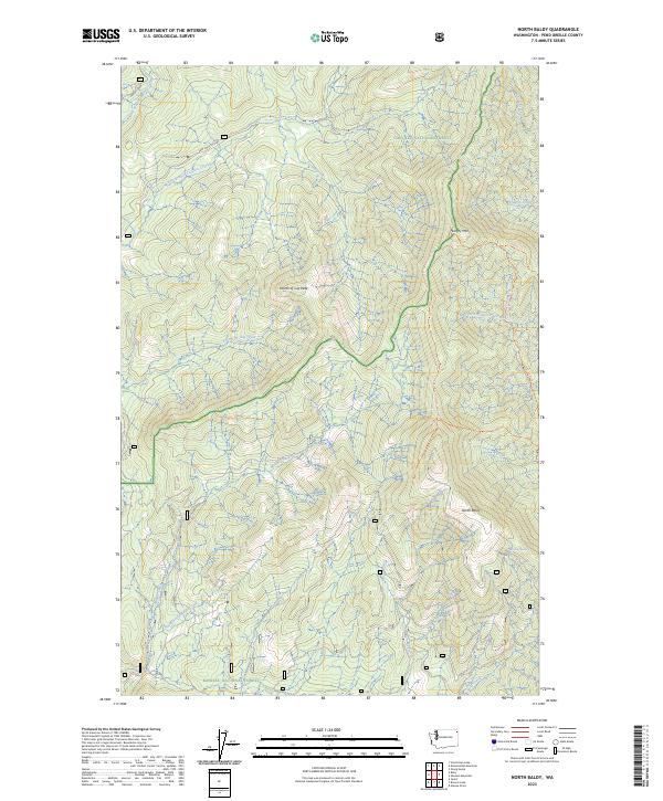 North Baldy, WA — USGS 7.5-minute topo (2023)