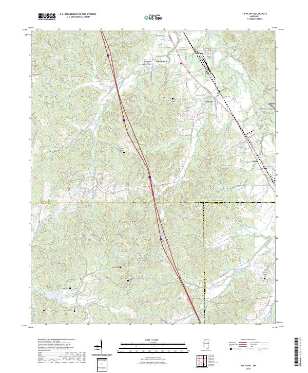 Tie Plant, MS — USGS 7.5-minute topo (2024)