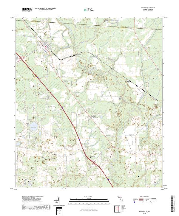 Jennings, FL-GA — USGS 7.5-minute topo (2024)