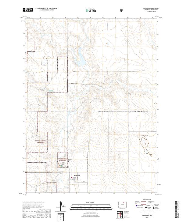 Briggsdale, CO — USGS 7.5-minute topo (2022)
