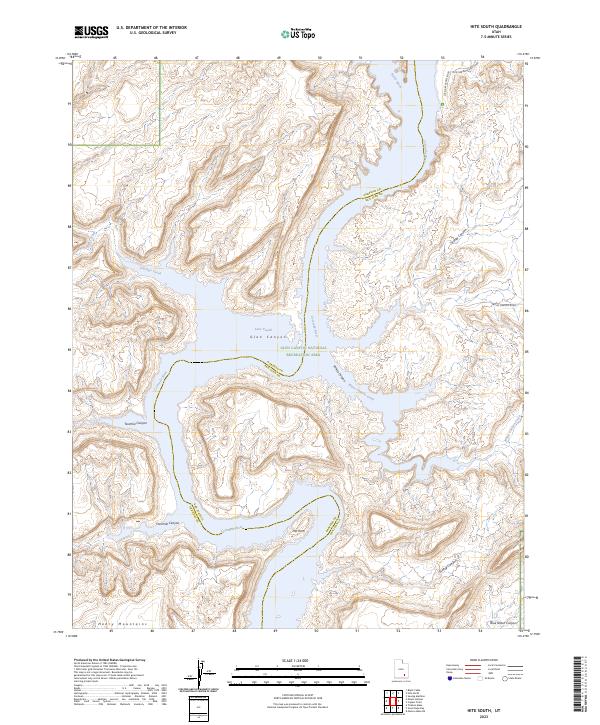 Hite South, UT — USGS 7.5-minute topo (2023)