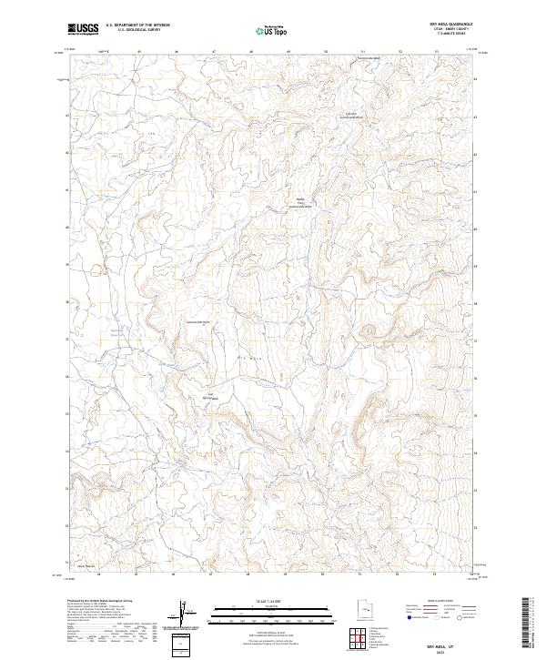 Dry Mesa, UT — USGS 7.5-minute topo (2023)