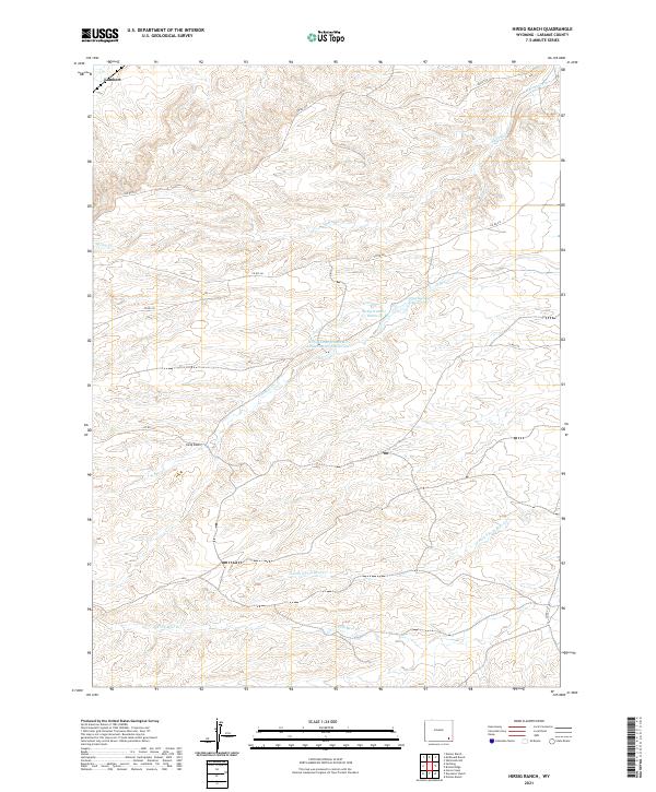 Hirsig Ranch, WY — USGS 7.5-minute topo (2021)