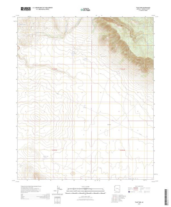 Tule Tubs, AZ — USGS 7.5-minute topo (2026)
