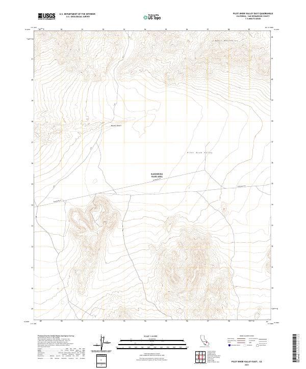 Pilot Knob Valley East, CA — USGS 7.5-minute topo (2021)
