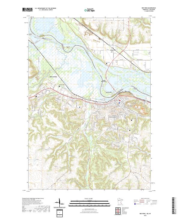 Red Wing, MN-WI — USGS 7.5-minute topo (2022)