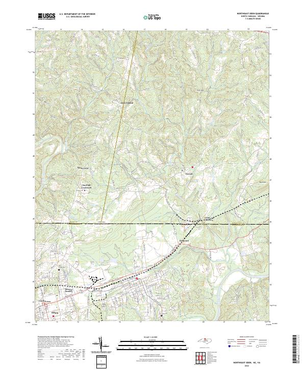 Northeast Eden, NC-VA — USGS 7.5-minute topo (2022)