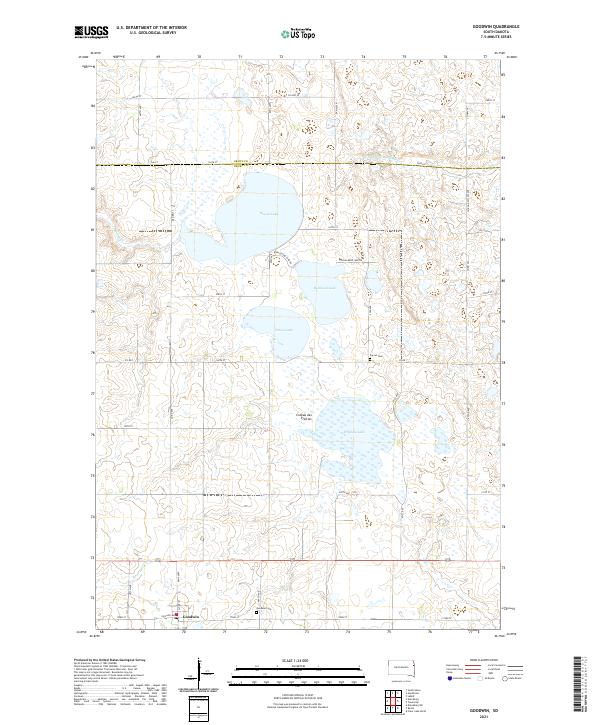 Goodwin, SD — USGS 7.5-minute topo (2021)