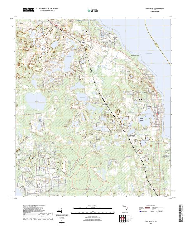 Crescent City, FL — USGS 7.5-minute topo (2024)