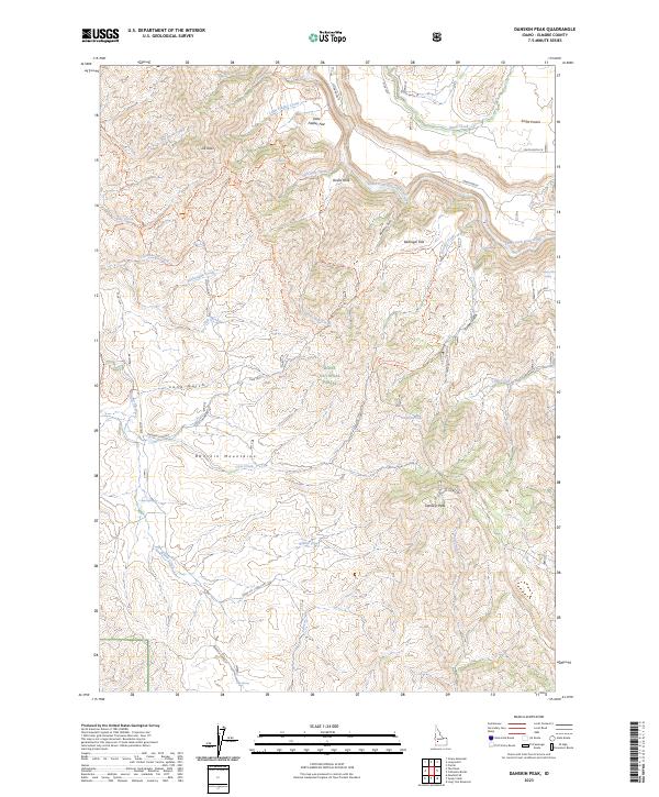 Danskin Peak, ID — USGS 7.5-minute topo (2023)