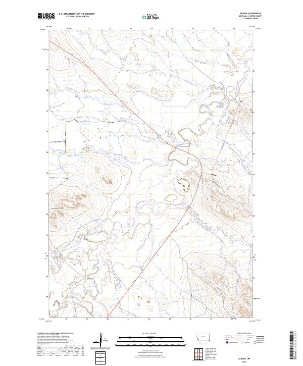 Albion, MT — USGS 7.5-minute topo (2024)