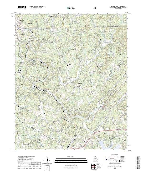 Mineral Bluff, GA-NC-TN — USGS 7.5-minute topo (2024)