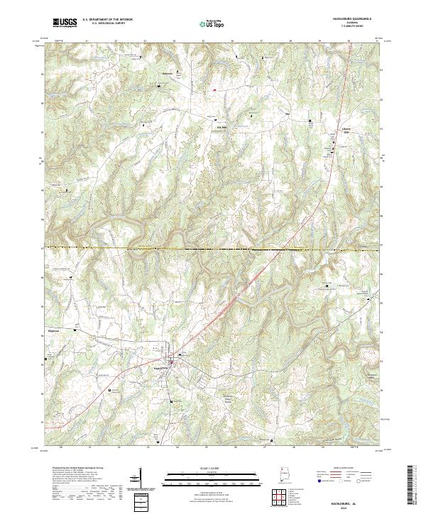 Hackleburg, AL — USGS 7.5-minute topo (2024)