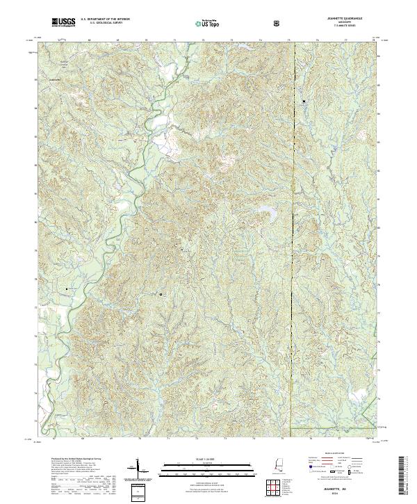 Jeannette, MS — USGS 7.5-minute topo (2024)