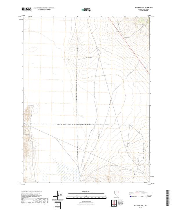 Palomino Well, NV — USGS 7.5-minute topo (2021)