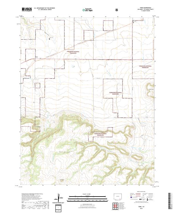 Tobe, CO — USGS 7.5-minute topo (2022)
