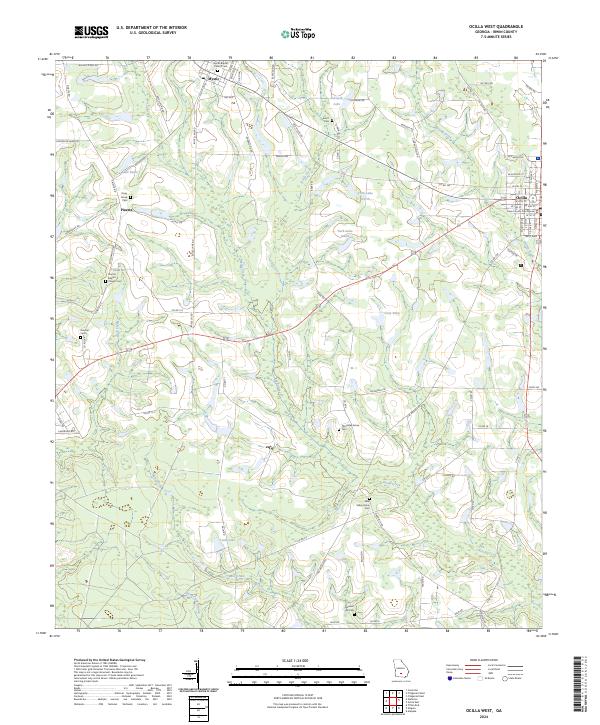 Ocilla West, GA — USGS 7.5-minute topo (2024)