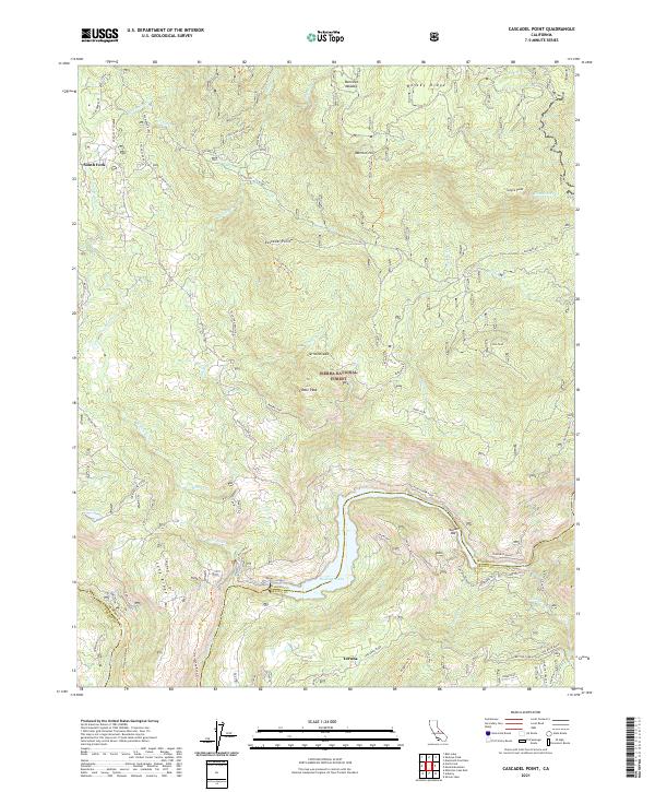 Cascadel Point, CA — USGS 7.5-minute topo (2021)