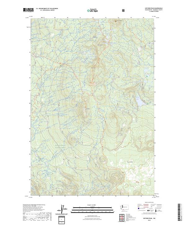 Gifford Peak, WA — USGS 7.5-minute topo (2023)