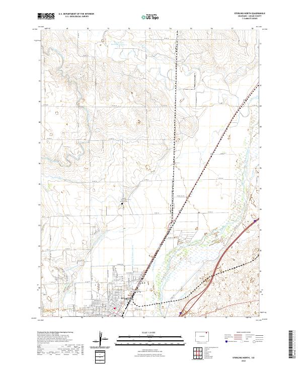 Sterling North, CO — USGS 7.5-minute topo (2022)