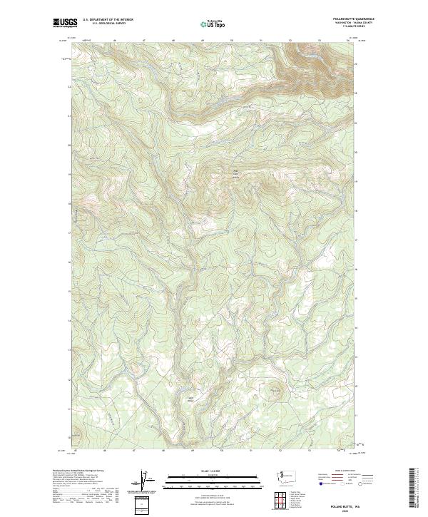 Poland Butte, WA — USGS 7.5-minute topo (2023)
