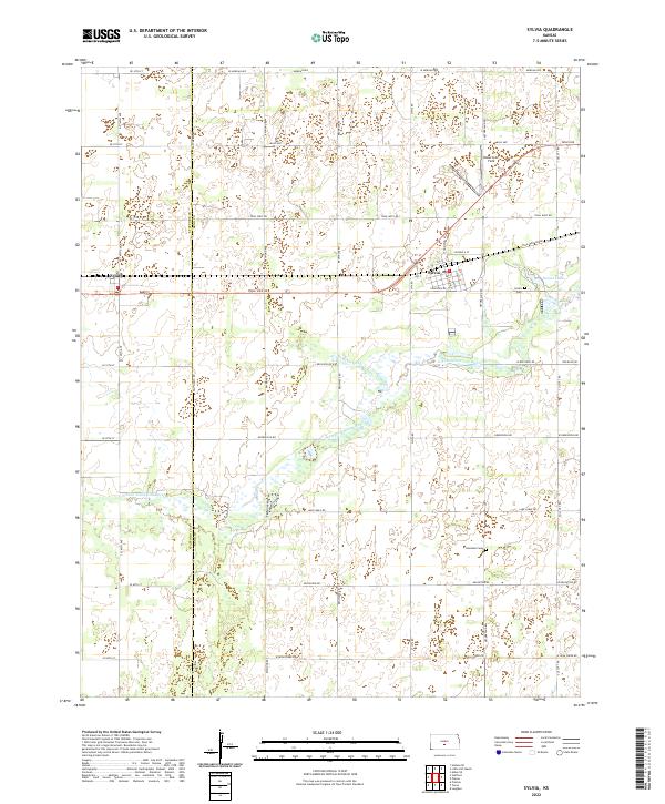 Sylvia, KS — USGS 7.5-minute topo (2022)