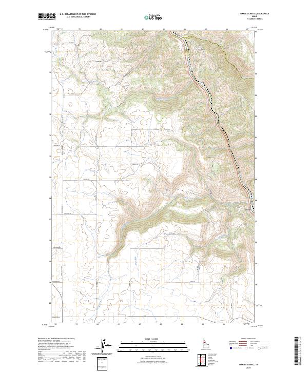 Sixmile Creek, ID — USGS 7.5-minute topo (2024)